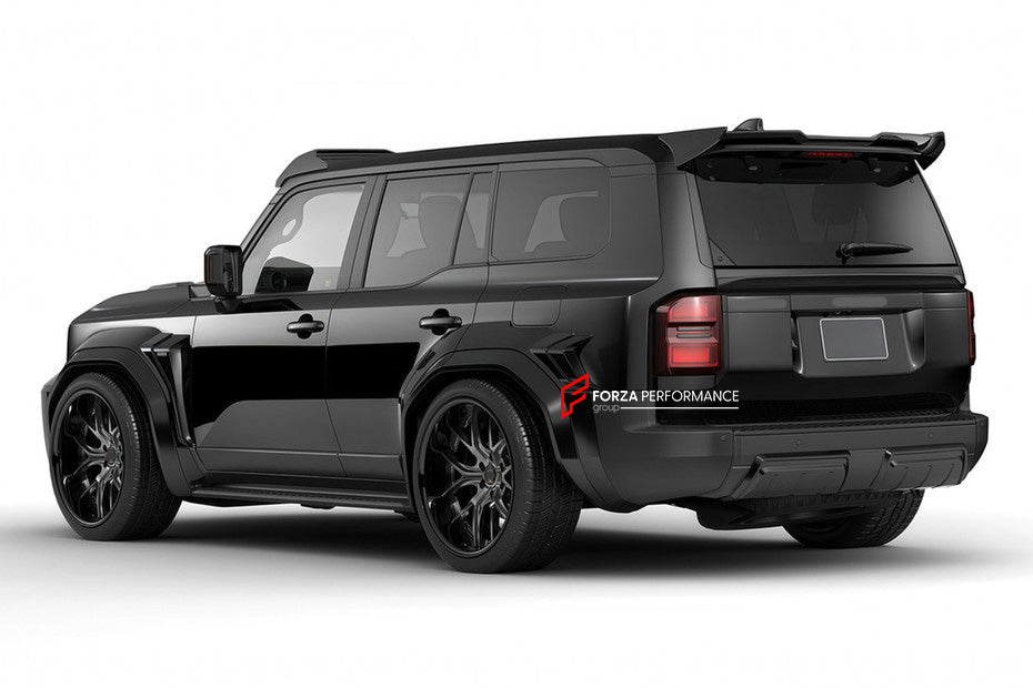 BODY KIT for TOYOTA LAND CRUISER 250 2023+

Set includes:

Front Bumper Fog Light Trims
Front Grille
Front Skid Plate
Hood/Bonnet
Roof LED DRL Bar
Side Fender Trims

Roof Spoiler
Rear Trunk Trim
Roof Spoiler
Rear Bumper

Material: Plastic

Note: Professional installation is required.

CONTACT US FOR PRICING

Payment ►
Visa
Mastercard
PayPal with a credit card (add 4.4% at checkout)
Payoneer
Cryptocurrency
Shipment ►
By express DHL/UPS/TNT/FedEx
To the local international airport
Special line by air
Special 