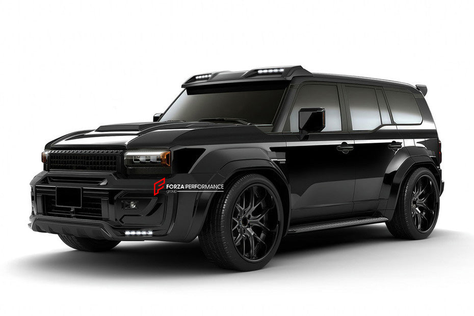 BODY KIT for TOYOTA LAND CRUISER 250 2023+

Set includes:

Front Bumper Fog Light Trims
Front Grille
Front Skid Plate
Hood/Bonnet
Roof LED DRL Bar
Side Fender Trims

Roof Spoiler
Rear Trunk Trim
Roof Spoiler
Rear Bumper

Material: Plastic

Note: Professional installation is required.

CONTACT US FOR PRICING

Payment ►
Visa
Mastercard
PayPal with a credit card (add 4.4% at checkout)
Payoneer
Cryptocurrency
Shipment ►
By express DHL/UPS/TNT/FedEx
To the local international airport
Special line by air
Special 