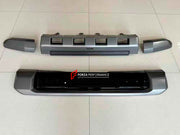 BODY KIT for TOYOTA LAND CRUISER 250 LC 250 2024

Set includes:

Front Bumper Fog Light Trims
Front Skid Plate
Side Fender Trims
Side Door Trims
Roof Spoiler
Rear Trunk Trim
Rear Bumper Step Guard

Material: Plastic

Note: Professional installation is required.