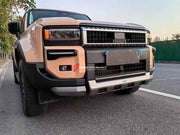 BODY KIT for TOYOTA LAND CRUISER 250 LC 250 2024

Set includes:

Front Bumper Fog Light Trims
Front Skid Plate
Side Fender Trims
Side Door Trims
Roof Spoiler
Rear Trunk Trim
Rear Bumper Step Guard

Material: Plastic

Note: Professional installation is required.