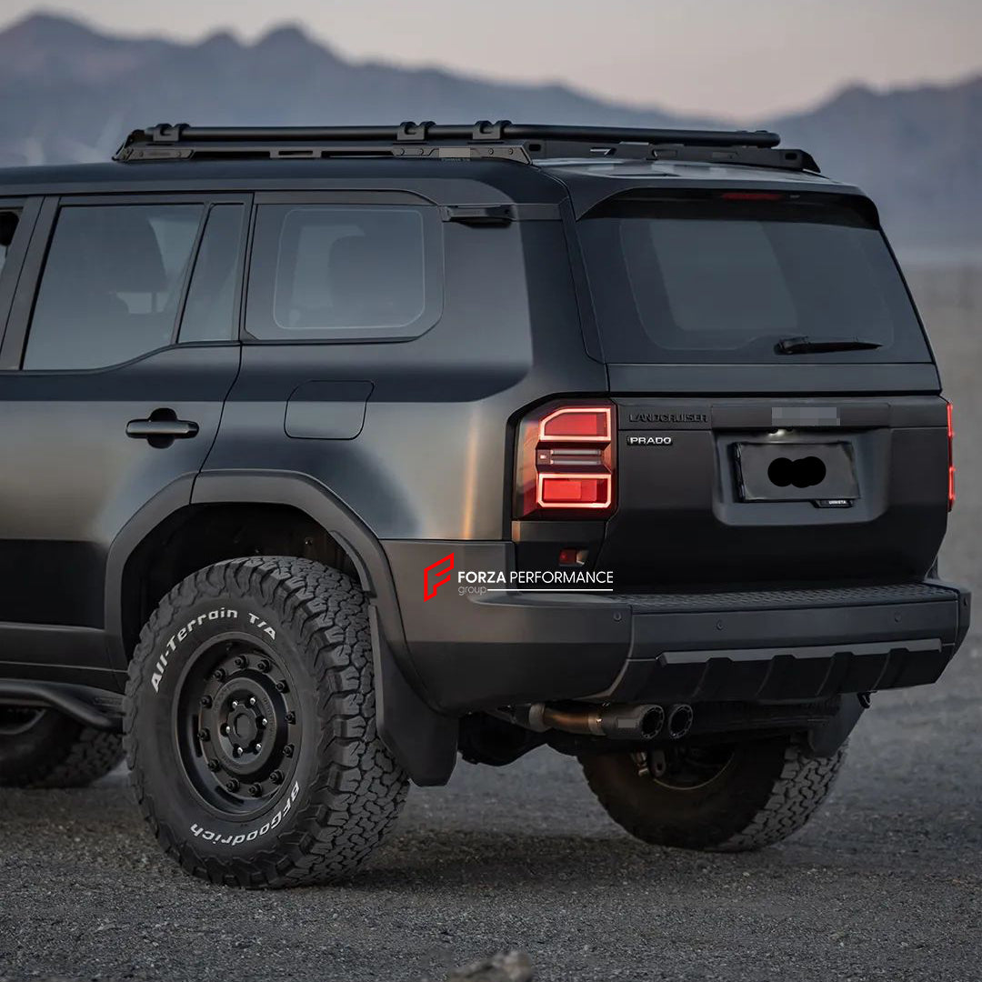 ROOF RACK for TOYOTA LAND CRUISER 250 LC 250 2024

Set includes:

Roof Rack

Weight: 45.3 kg (99.86 lbs)

Material: Aluminium, Magnesium.&nbsp;

Note: Professional installation is required.