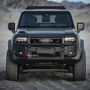 FRONT BUMPER with BULL BAR for TOYOTA LAND CRUISER 250 LC 250 2024

Set includes:

Front Bumper with Bull Bar

Weight: 48.7 kg (107.36 lbs)

Material: Stainless Steel, Aluminium, Magnesium.

Note: Professional installation is required.