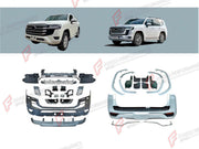 BODY KIT for Toyota Land Cruiser 300 2021+
Set includes:

Front Lip
Front Bumper Assembly
Fender Flares
Rear Bumper Assembly
Mud Flaps
Material: Plastic

NOTE: Professional installation is required.