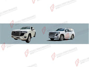 BODY KIT for Toyota Land Cruiser 300 2021+
Set includes:

Front Lip
Front Bumper Assembly
Fender Flares
Rear Bumper Assembly
Mud Flaps
Material: Plastic

NOTE: Professional installation is required.