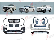 BODY KIT for TOYOTA LAND CRUISER 300 2021+ FORZA PERFORMANCE custom fit GR Sport Style
Set includes:

Front Bumper Assembly
Front Grille
Fender Flares
Rear Bumper Assembly
Rear Diffuser
Mud Flaps
Material: Plastic

NOTE: Professional installation is required.
