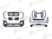 BODY KIT for TOYOTA LAND CRUISER 300 2021+ FORZA PERFORMANCE custom fit GR Sport Style
Set includes:

Front Bumper Assembly
Front Grille
Fender Flares
Rear Bumper Assembly
Rear Diffuser
Mud Flaps
Material: Plastic

NOTE: Professional installation is required.