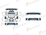 BODY KIT for TOYOTA LAND CRUISER 300 2021+ FORZA PERFORMANCE custom fit Middle East Style
Set includes:

Front Bumper Assembly
Front Grille
Fender Flares
Rear Bumper Assembly
Mud Flaps
Material: Plastic

NOTE: Professional installation is required.