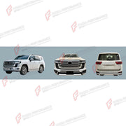 BODY KIT for TOYOTA LAND CRUISER 300 2021+ FORZA PERFORMANCE custom fit Modellista Style
Set includes:

Front Bumper
Fender Flares
Rear Bumper
Exhaust Tip
Material: Plastic

NOTE: Professional installation is required.