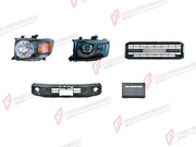 BODY KIT for TOYOTA LAND CRUISER 79 2021+

Set includes:
Headlights
Front Grille
Front Bumper

Material: Plastic

NOTE: Professional installation is required.