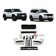 BODY KIT for TOYOTA LAND CRUISER PRADO 250 2023+ FORZA PERFORMANCE custom fit VX Style
Set includes:

Front Lip
Front Bumper
Front Grille
Side Skirts
Material: Plastic

NOTE: Professional installation is required.