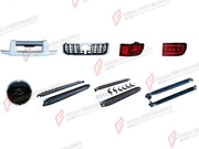BODY KIT for TOYOTA LAND CRUISER PRADO 120 2002 - 2009

Set includes:
Front Bumper
Front Grille
Tail Lights
LED Tail Lights
Spare Wheel Tire Cover
Electric Side Steps With LED Lights

Material: Plastic

NOTE: Professional installation is required.