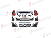 BODY KIT for TOYOTA LAND CRUISER PRADO 120 2002 - 2009 FORZA PERFORMANCE custom fit TRD Style
Set includes:

Front Bumper Assembly
Front Grille
Headlights
Tail Lights
Rear Bumper Assembly
Exhaust Tips
Material: Plastic

NOTE: Professional installation is required.