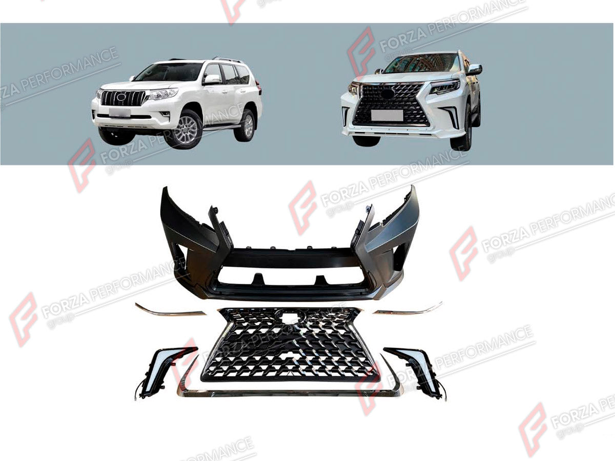 BODY KIT for TOYOTA LAND CRUISER PRADO 150 FACELIFT 2017 - 2024 FORZA PERFORMANCE custom fit Lin Yue Style

Set includes:
Front Bumper Assembly
Front Grille
Headlights

Material: Plastic

NOTE: Professional installation is required.