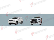 BODY KIT for TOYOTA LAND CRUISER PRADO 150 FACELIFT 2017 - 2024 FORZA PERFORMANCE custom fit Lin Yue Style

Set includes:
Front Bumper Assembly
Front Grille
Headlights

Material: Plastic

NOTE: Professional installation is required.
