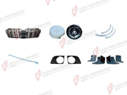 BODY KIT for TOYOTA LAND CRUISER PRADO 150 2009 - 2016

Set includes:
Front Grille
Spare Wheel Tire Cover
Spare Wheel Tire Cover Moldings
Hood Panel Trim
Fog Lights Covers
Mud Flaps

Material: Plastic

NOTE: Professional installation is required.