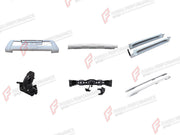 BODY KIT for TOYOTA LAND CRUISER PRADO 150 2009 - 2016

Set includes:
Front Bumper
Rear Bumper
Side Steps
Trailer Hitch Ball Hook
Spare Tire Carrier
Roof Rack Side Rails

Material: Plastic

NOTE: Professional installation is required.