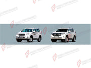 BODY KIT for TOYOTA LAND CRUISER PRADO 150 2009 - 2016

Set includes:
Front Bumper Assembly
Front Grille
Headlights
Tail Lights
Tail Light Covers
Rear Bumper Assembly

Material: Plastic

NOTE: Professional installation is required.