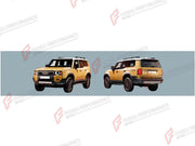 BODY KIT for Toyota Land Cruiser Prado 250 2023+
Set includes:

Headlights
Tail Lights
Side Steps
Stop Signal Light
Roof Spoiler
Material: Plastic

NOTE: Professional installation is required.