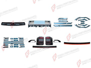 BODY KIT for TOYOTA LAND CRUISER PRADO 250 2023+

Set includes:
Roof Light Bar
Front Grille
Body Side Door Moldings
Fender Flares
Roof Rack Bar Luggage
Tail Lights
Rear Tailgate Light Bar

Material: Plastic

NOTE: Professional installation is required.