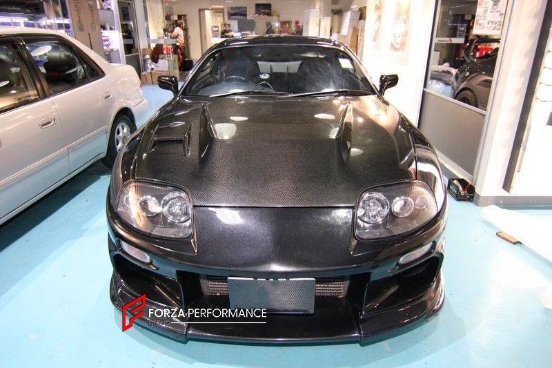 BODY KIT for TOYOTA SUPRA IV A80 JZA80 1993 - 2002 FORZA PERFORMANCE custom fit DU Style
Set includes:

Front Bumper
Side Skirts
Rear Bumper
Material: Plastic

NOTE: Professional installation is required.