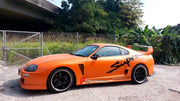 BODY KIT for TOYOTA SUPRA JZA80 3000GT TR STYLE

Set includes:
Front Bumper
Rear Bumper
Side Skirt
Front Fender
Rear Fender

Material: 