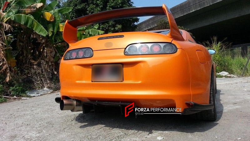BODY KIT for TOYOTA SUPRA JZA80 3000GT TR STYLE

Set includes:
Front Bumper
Rear Bumper
Side Skirt
Front Fender
Rear Fender

Material: 