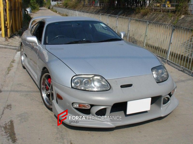 BODY KIT for TOYOTA SUPRA A80 JZA80 1993 - 2002 FORZA PERFORMANCE custom fit CW STYLE
Set includes:

Front Bumper
Side Skirts
Rear Bumper Moldings
Material: Plastic

NOTE: Professional installation is required.