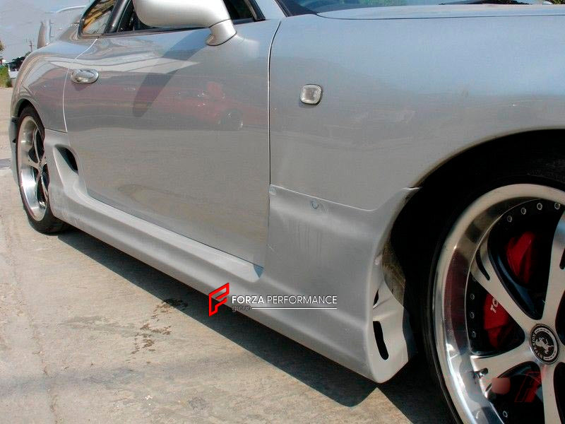 BODY KIT for TOYOTA SUPRA A80 JZA80 1993 - 2002 FORZA PERFORMANCE custom fit CW STYLE
Set includes:

Front Bumper
Side Skirts
Rear Bumper Moldings
Material: Plastic

NOTE: Professional installation is required.