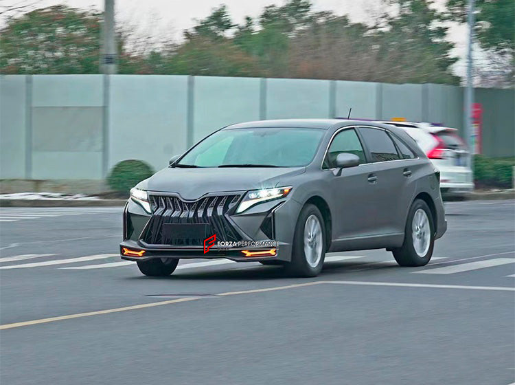BODY KIT for TOYOTA VENZA GT850

Set includes:

Headlights
Front Bumper
Front Grille
Rear Bumper
Tail Lights
Material: Plastic

Note: Professional installation is required.