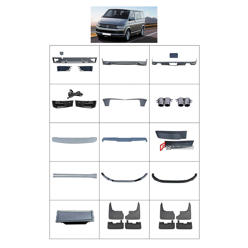 BODY KIT for VOLKSWAGEN CARAVELLE T6 2015 - 2019