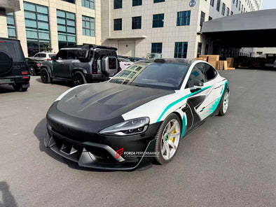 BODY KIT for XIAOMI SU7 2024+

Set includes:

Front Lip

Front Bumper
Hood/Bonnet
Side Skirts
Rear Diffuser

Material: Plastic

Note: Professional installation is required.