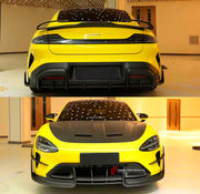 CARBON BODY KIT for XIAOMI SU7 2024+

Set includes:

Front Lip

Front Bumper Trims
Hood/Bonnet
Side Mirror Covers
Side Skirts

Rear Spoiler
Rear Diffuser

Material: Carbon Fiber

Note: Professional installation is required.