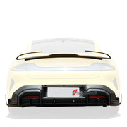 CARBON BODY KIT for XIAOMI SU7 2024+

Set includes:

Front Lip

Front Bumper Trims
Hood/Bonnet
Side Mirror Covers
Side Skirts

Rear Spoiler
Rear Diffuser

Material: Carbon Fiber

Note: Professional installation is required.