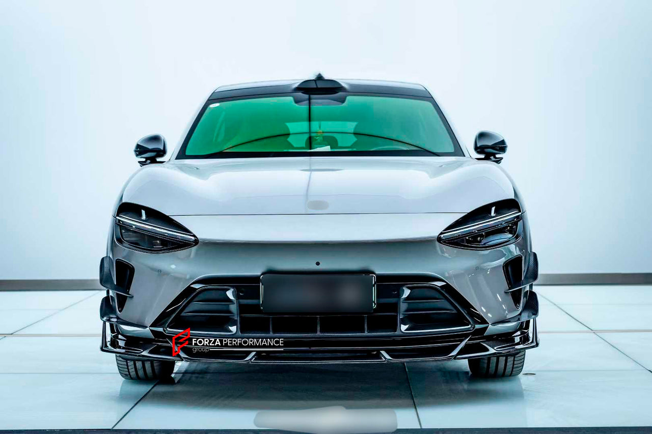 DRY CARBON BODY KIT for XIAOMI YU7 2025+

Set includes:
Front Lip
Front Bumper Canards
Rear Diffuser

Material: Dry Carbon

NOTE: Professional installation is required.