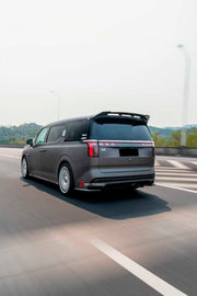 BODY KIT FOR ZEEKR 009 2022+

Set includes:
Front Lip

Side Skirt
Roof Spoiler
Rear Diffuser

Material: Plastic

NOTE: Professional installation is required