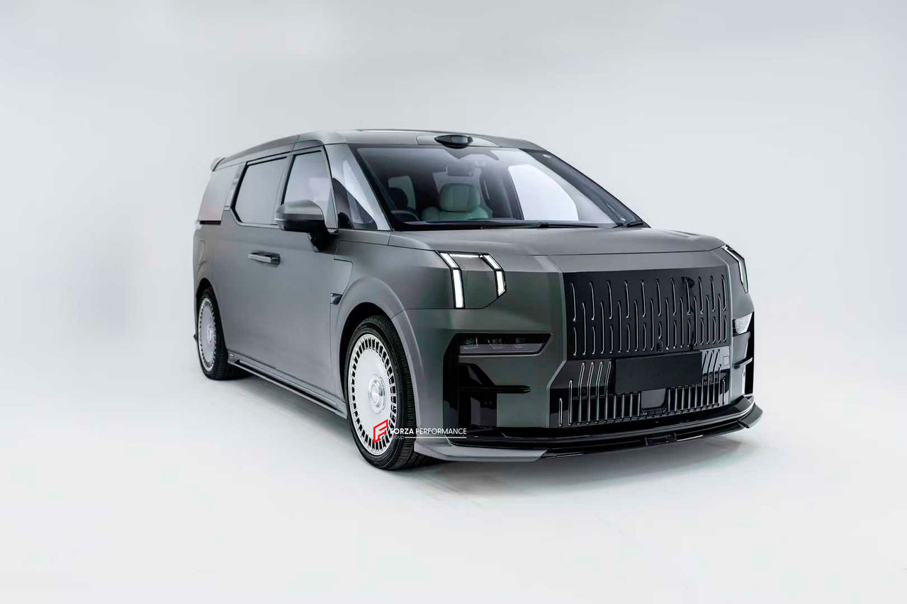 BODY KIT FOR ZEEKR 009 2022+

Set includes:
Front Lip

Side Skirt
Roof Spoiler
Rear Diffuser

Material: Plastic

NOTE: Professional installation is required