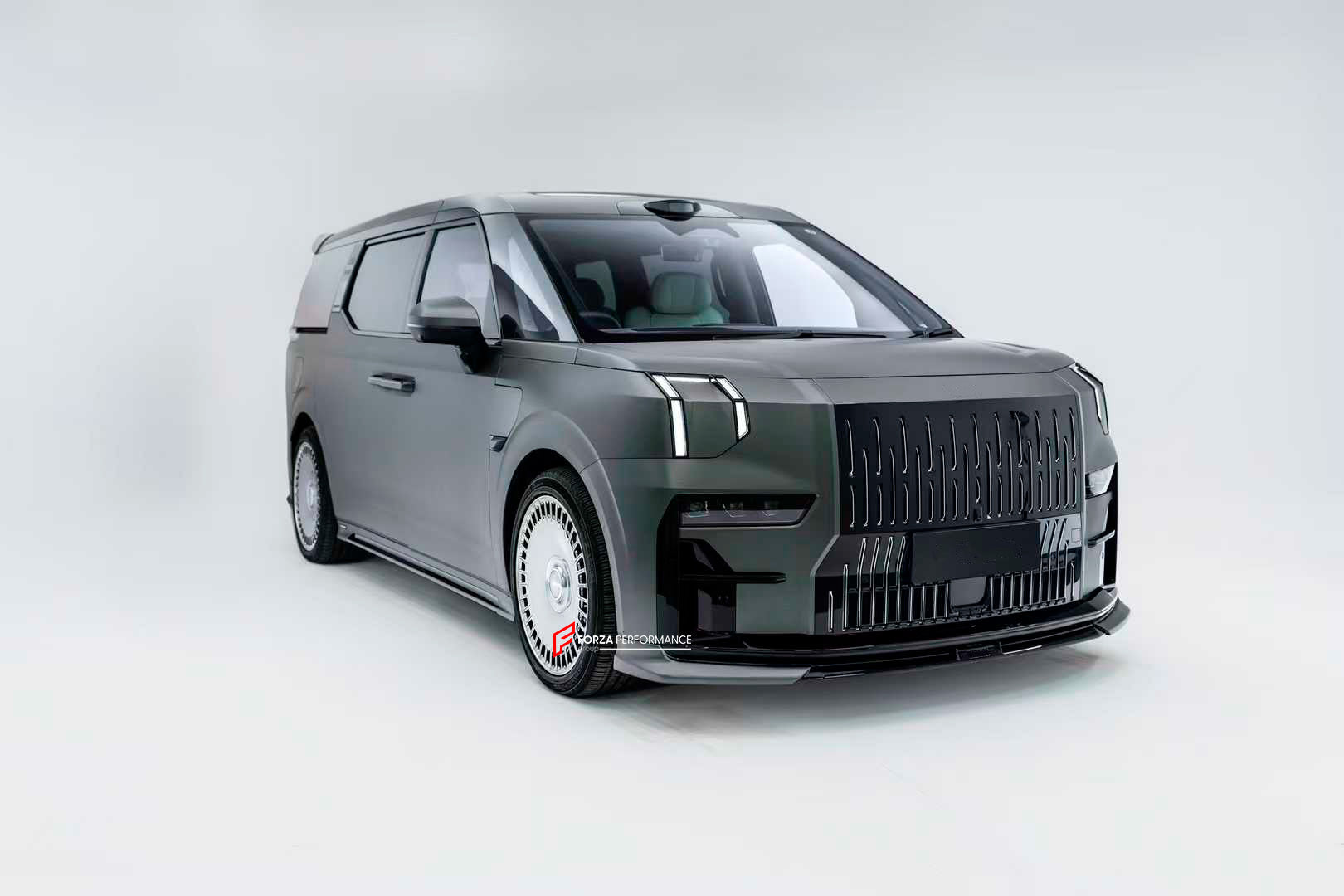 BODY KIT FOR ZEEKR 009 2022+

Set includes:
Front Lip

Side Skirt
Roof Spoiler
Rear Diffuser

Material: Plastic

NOTE: Professional installation is required