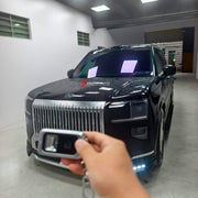 WIDE BODY KIT for Zeekr 9X 2025+
Set includes:

Front Lip
Front Bumper Side Trims
Headlights Covers
Hood Scoop
Front Fender Flares
Side Skirts
Rear Fender Flares
Roof Spoiler
Trunk Spoiler
Rear Diffuser
Material: Plastic PP
Renegade RNG Design

NOTE: Professional installation is required.