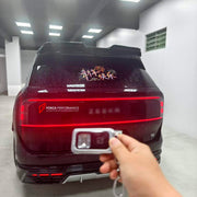 WIDE BODY KIT for Zeekr 9X 2025+
Set includes:

Front Lip
Front Bumper Side Trims
Headlights Covers
Hood Scoop
Front Fender Flares
Side Skirts
Rear Fender Flares
Roof Spoiler
Trunk Spoiler
Rear Diffuser
Material: Plastic PP
Renegade RNG Design

NOTE: Professional installation is required.