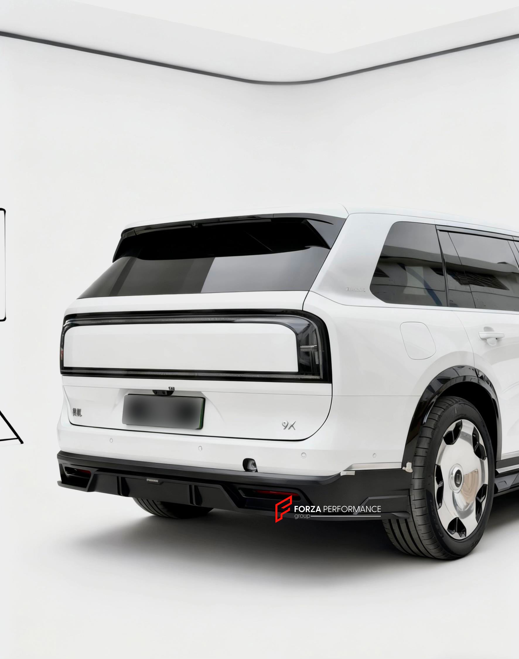 BODY KIT for ZEEKR 9X 2025+

Set includes:
Front Lip

Side Skirts
Rear Diffuser


Material: Plastic

NOTE: Professional installation is required.