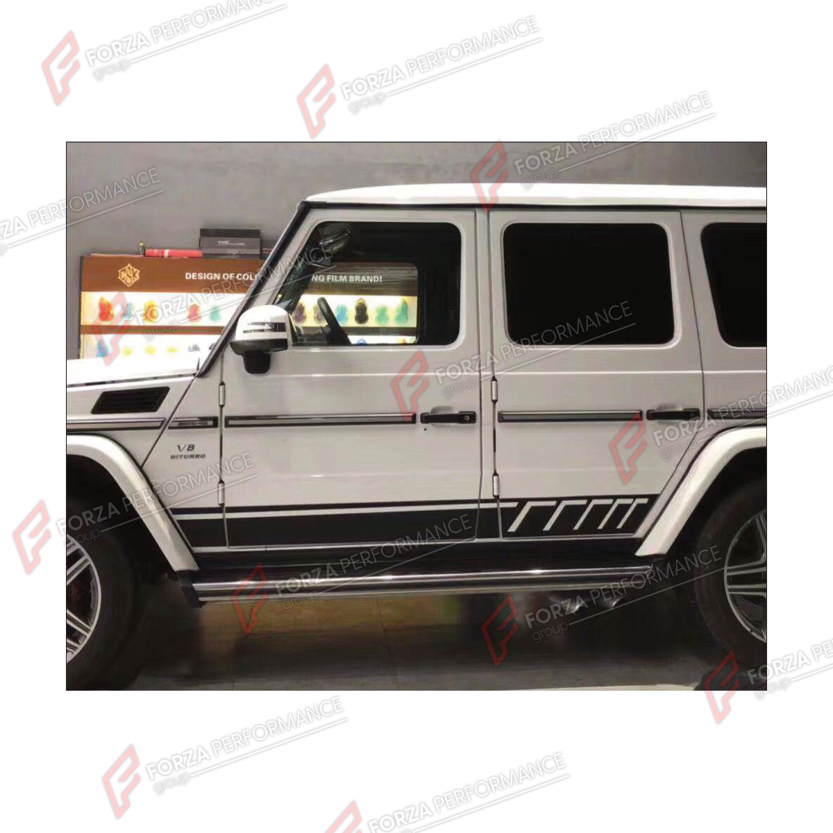 BODY SIDE DOOR MOLDINGS for MERCEDES-BENZ G-CLASS W463 2008 - 2018

Set includes:
Body Side Door Moldings

Material: Plastic

NOTE: Professional installation is required.