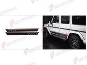 BODY SIDE DOOR STICKERS for Mercedes-Benz G-Class W464 2019 - 2024
Set includes:

Body Side Door Stickers
Material: Plastic

NOTE: Professional installation is required.