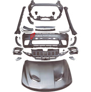 Bodykit for Jeep Grand Cherokee SRT 8 front bumper hood flares side skirt