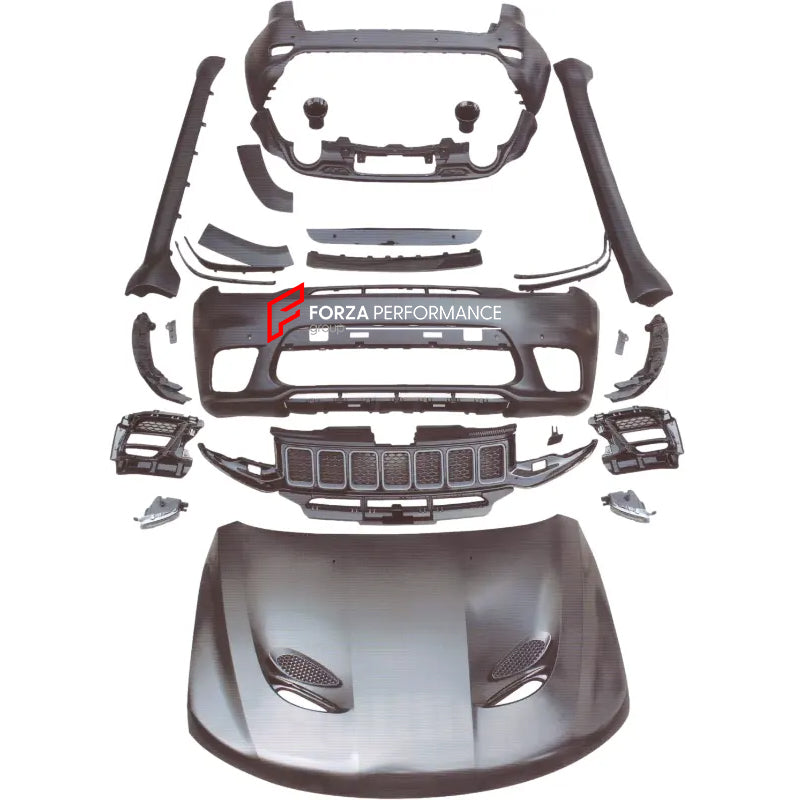 Bodykit for Jeep Grand Cherokee SRT 8 front bumper hood flares side skirt