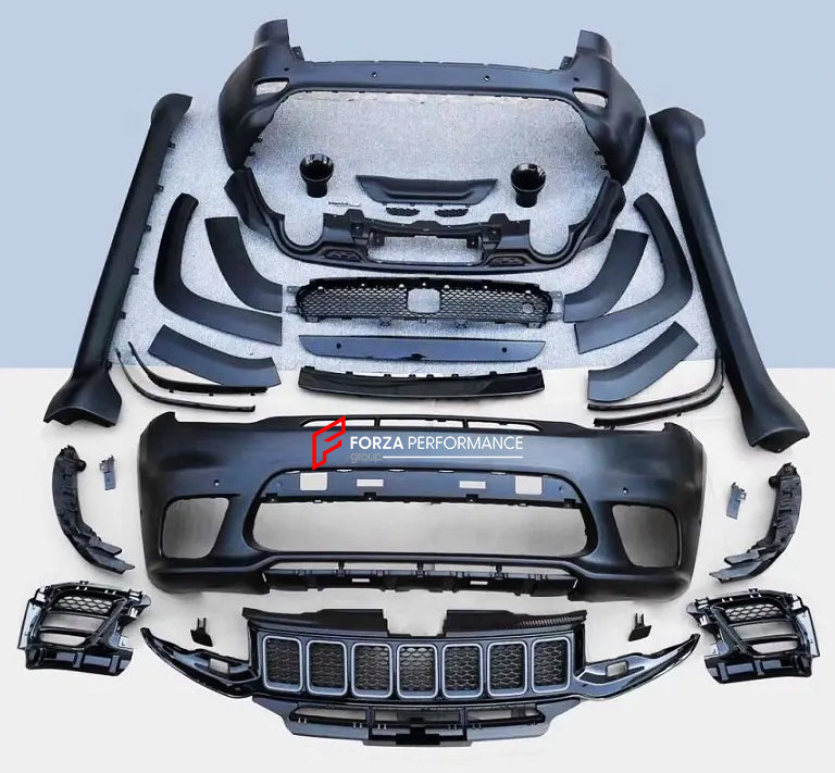 Bodykit for Jeep Grand Cherokee SRT 8 front bumper hood flares side skirt