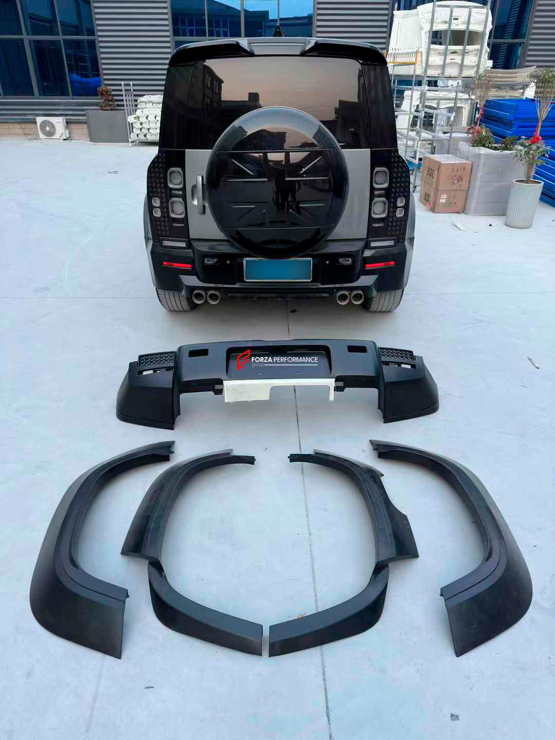 BODYKIT for LAND ROVER DEFENDER L663 2019+ | OCTA STYLE

Set includes:

Fender Flares
Rear Diffuser

Material: Plastic

We also have Octa forged wheels available&nbsp;IN STOCK.

Note: Professional installation is required.

CONTACT US FOR PRICING

Payment ►
Visa
Mastercard
PayPal with a credit card (add 4.4% at checkout)
Payoneer
Cryptocurrency
Shipment ►
By express DHL/UPS/TNT/FedEx
To the local international airport
Special line by air
Special line by the sea
To Europe and the UK by train

Please let us k
