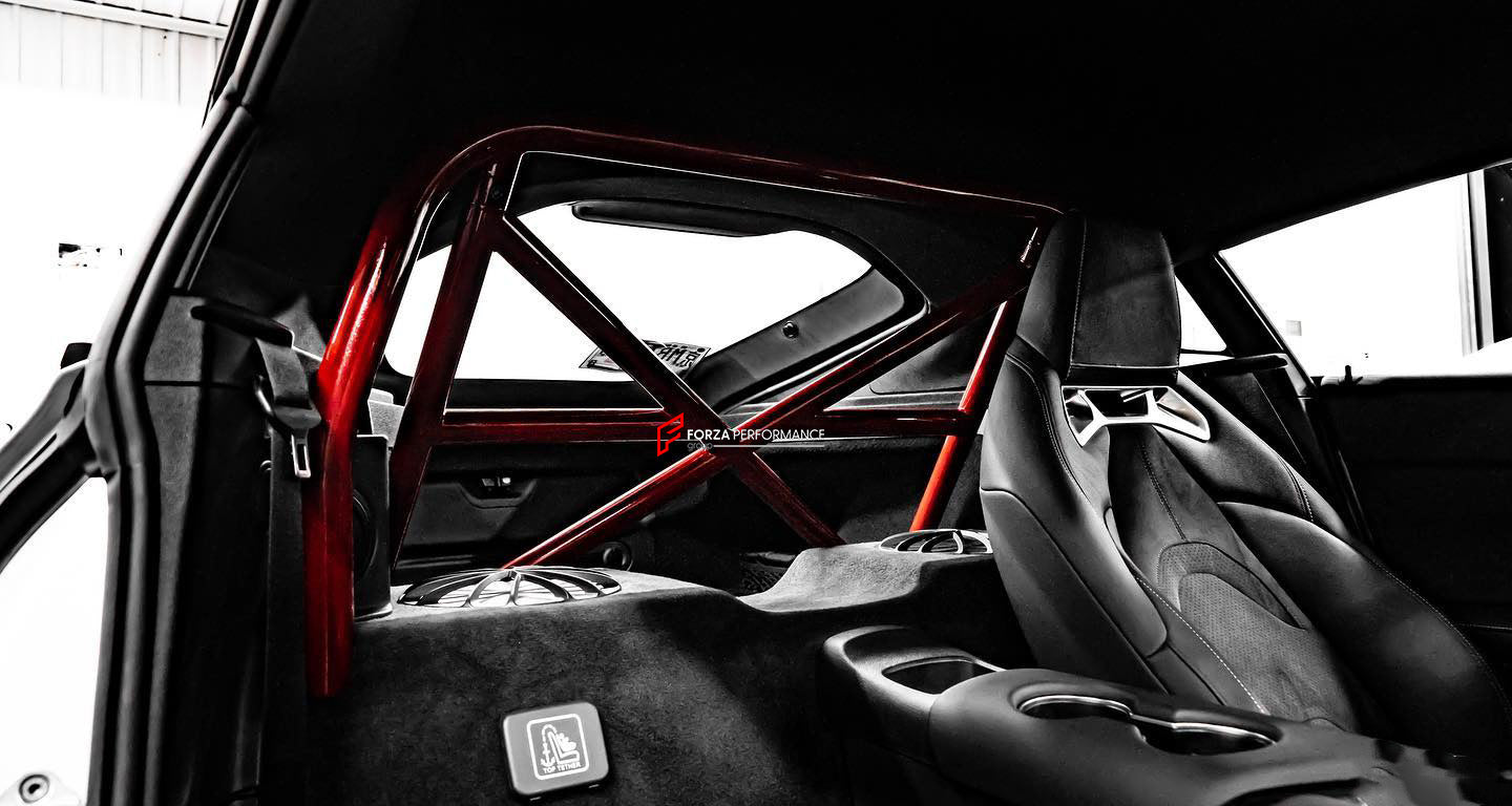 BOLT-ON ROLL CAGE for TOYOTA SUPRA A90 2019+

Set includes:

Roll Bar

Weight: 12.5 kg (27.55 lbs)

Material: Chromoly Alloy Steel

Note: Professional installation is require