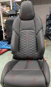 BUCKET SEATS LWCB for AUDI A3 S3 Q3 A4 S4 A5 S5 RS5 Q5 SQ5 A6 S6 RS6 A7 S7 A8 S8 Q7 SQ7 Q8 SQ8 RSQ8 TTS

A single seat can be sold, purchasing a pair is not required.

All bucket seats photos on our website are real images of the actual product.

We produce custom bucket seats for every Audi models. We offer fully customizable options.

Custom Options:

Cushion Inserts: Custom Design
Finishing Options: Alcantara, Leather, Cloth
Logo Options: Custom Logo by your request
Stitching Options: Custom stitching co