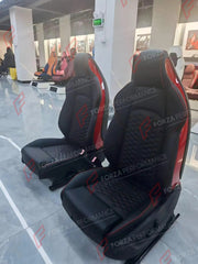 BUCKET SEATS LWCB for AUDI A3 S3 RS3 Q3 A4 S4 RS4 A5 S5 RS5 Q5 A6 S6 RS6 A7 S7 RS7 A8 S8 Q7 SQ7 Q8 SQ8 RSQ8 R8

A single seat can be sold, purchasing a pair is not required.

All bucket seats photos on our website are real images of the actual product.

We produce custom bucket seats for every Audi models. We offer fully customizable options.

Custom Options:

Cushion Inserts: Custom Design
Finishing Options: Alcantara, Leather, Cloth
Logo Options: Custom Logo by your request
Stitching Options: Custom stitc