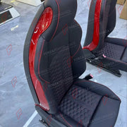 BUCKET SEATS LWCB for AUDI A3 S3 RS3 Q3 A4 S4 RS4 A5 S5 RS5 Q5 A6 S6 RS6 A7 S7 RS7 A8 S8 Q7 SQ7 Q8 SQ8 RSQ8 R8

A single seat can be sold, purchasing a pair is not required.

All bucket seats photos on our website are real images of the actual product.

We produce custom bucket seats for every Audi models. We offer fully customizable options.

Custom Options:

Cushion Inserts: Custom Design
Finishing Options: Alcantara, Leather, Cloth
Logo Options: Custom Logo by your request
Stitching Options: Custom stitc